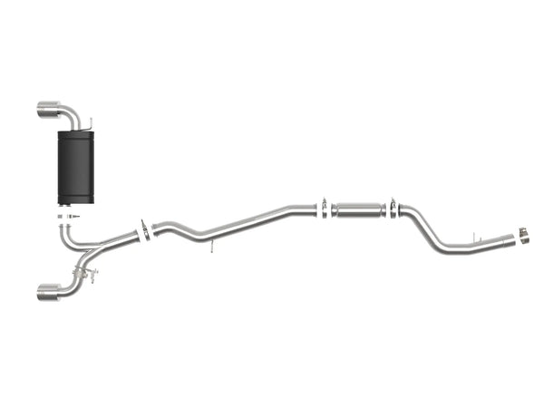 aFe POWER Takeda 2020 + Toyota Supra L6-3.0L (t) 3in-2.5in 304 SS Catback Exhaust Polished Tips