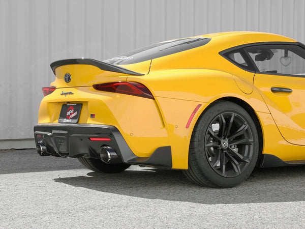 aFe POWER Takeda 2021  + Toyota Supra 2.0L (t) 2.5in-3in 304 SS Catback Exhaust w/ Carbon Tips