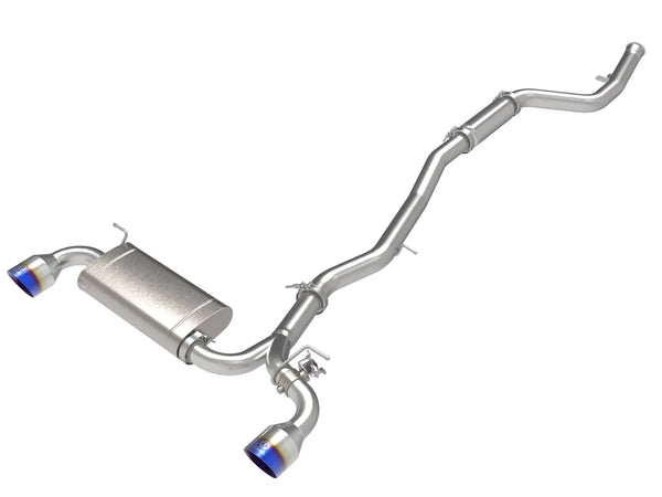aFe POWER Takeda 2021 + Toyota Supra 2.0L (t) 2.5in-3in 304 SS Catback Exhaust w/ Blue Tips