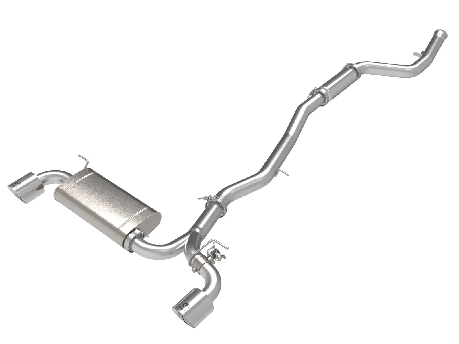 aFe POWER Takeda 2021+  Toyota Supra 2.0L (t) 2.5in-3in 304 SS CB Exhaust w/ Polished Tips