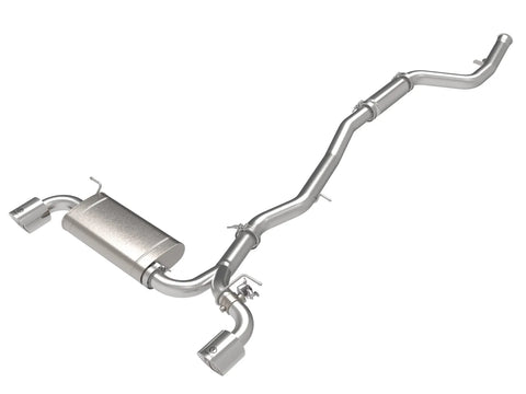 aFe POWER Takeda 2021+  Toyota Supra 2.0L (t) 2.5in-3in 304 SS CB Exhaust w/ Polished Tips