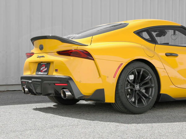 aFe POWER Takeda 2021+  Toyota Supra 2.0L (t) 2.5in-3in 304 SS CB Exhaust w/ Polished Tips