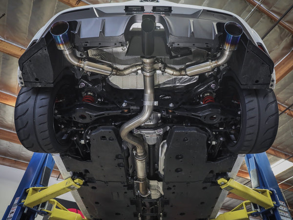 aFe 2023 + Toyota GR Corolla L3 1.6L (t) Gemini XV 3in to 2-1/2in CatBack Exhaust w/Carbon Fiber Tips