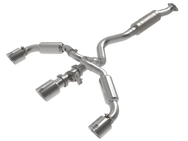 aFe 2023 + Toyota GR Corolla L3 1.6L (t) Gemini XV 3in to 2-1/2in Cat Back Exhaust w/ Polished Tips
