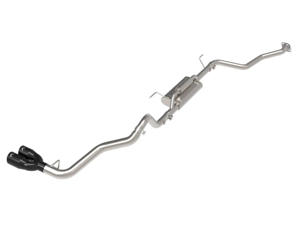 aFe 2024 + Toyota Tacoma L4-2.4L (t) Vulcan Series 2.5in to 3in Cat-Back w/ Black Tip