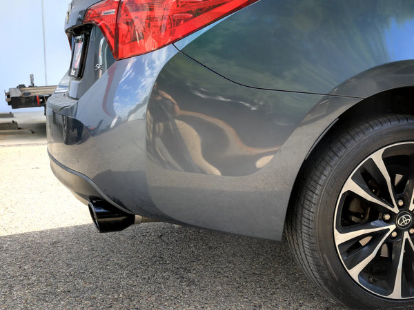 aFe 2014 - 2019 Toyota Corolla 1.8L Takeda 2.5in 304SS Axle-Back Exhaust w/ Black Tip