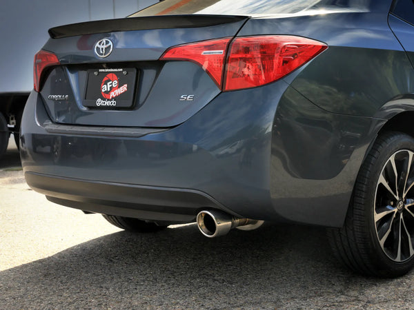 aFe 2014 - 2019 Toyota Corolla 1.8L Takeda 2.5in 304SS Axle-Back Exhaust w/ Polished Tip