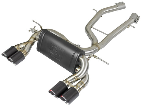 aFe MACH Force-Xp 2-1/2in Stainless Steel Axle Back Exhaust w/CF 2015 - 2020 BMW M3/M4 (F80/82/83)