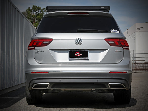 aFe MACH Force-Xp 3in - 2 1/2in SS Cat Back Exhaust System VW Tiguan 2018 - 2023 2.0- 110in Wheelbase