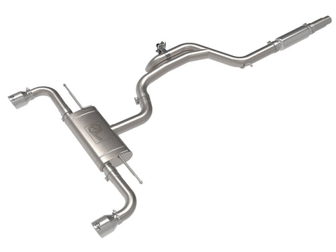 aFe Gemini XV 3in to 2 1/2in 304 SS Cat-Back Exhaust 2022 + Volkswagen GTI (MK8) 2.0L w/Polished Tips
