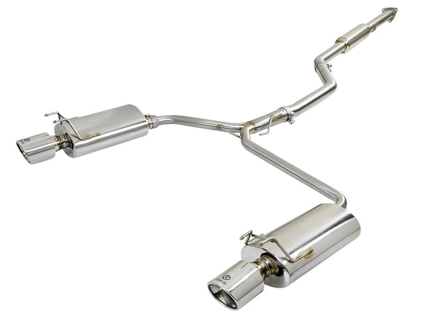 aFe Takeda Exhaust 304SS Dual Cat-Back w/ Polished Tips 2013 - 2017 Honda Accord LX/EX/EX-L Sedan L4 2.4L