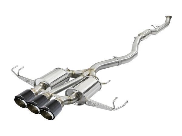 aFe Takeda 3in 304 SS Cat-Back Exhaust w/ Carbon Fiber Tips 2017 - 2021 Honda Civic FK8 Type R L4 2.0L (t)