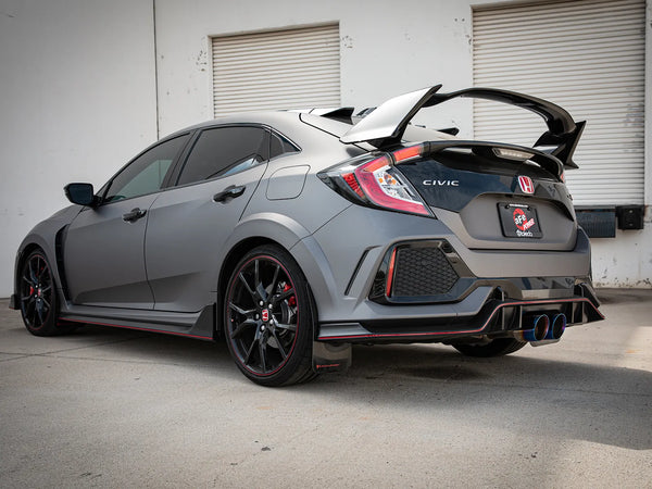 aFe Takeda 2.5in 304SS Axle-Back Exhaust System 2017 - 2021 Honda Civic Type R FK8 L4-2.0L (t) - Blue Flame Tip
