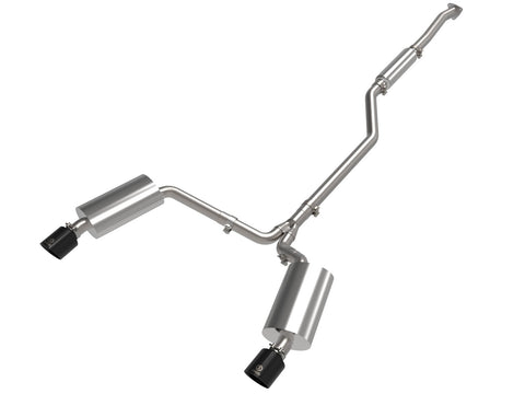 aFe 2009 - 2014 Acura TSX L4 2.4L Takeda 2-1/2in To 2-1/4in 304 SS Cat-Back Exhaust System w/ Black Tip