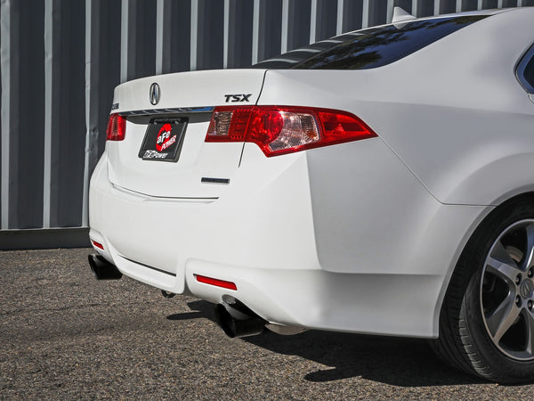 aFe 2009 - 2014 Acura TSX L4 2.4L Takeda 2-1/2in To 2-1/4in 304 SS Cat-Back Exhaust System w/ Black Tip