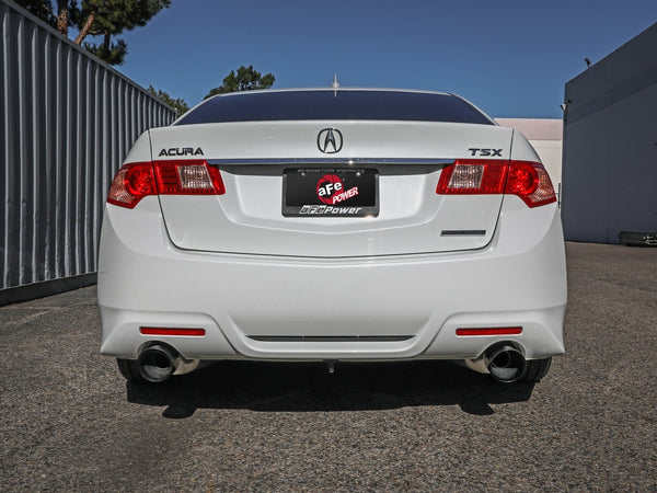 aFe 2009 - 2014 Acura TSX L4 2.4L Takeda 2-1/2in To 2-1/4in 304 SS Cat-Back Exhaust System w/ Black Tip