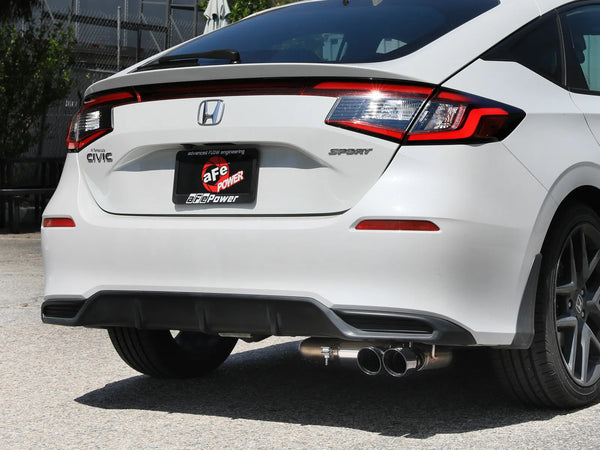 aFe POWER Takeda 2.5in 304 SS Cat-Back Exhaust w/ Black Tips 2022 + Honda Civic L4-2.0L Hatchback
