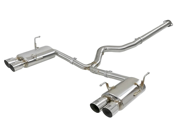aFe Takeda 3in SS Exhaust Cat-Back 2015 - 2021 Subaru WRX/STI 2.0L/2.5L Polished Tips