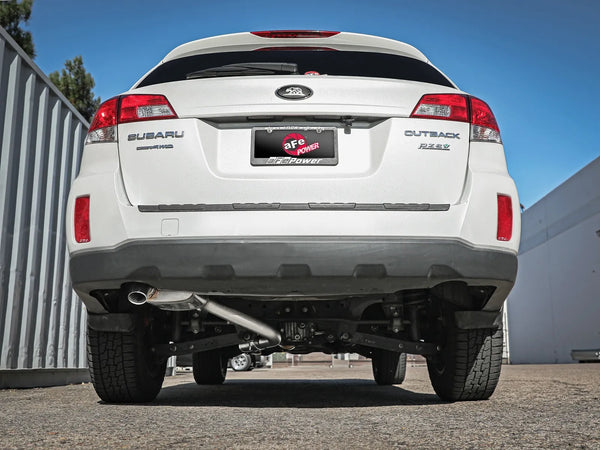aFe POWER Takeda 2.25 to 2.5in 304SS Cat-Back Exhaust 2010 - 2014 Subaru Outback H4-2.5L
