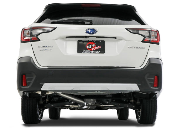 aFe POWER Takeda 2020 - 2023 Subaru Outback H4-2.5L 2-1/2in 304 Stainless Steel Cat-Back Exhaust System