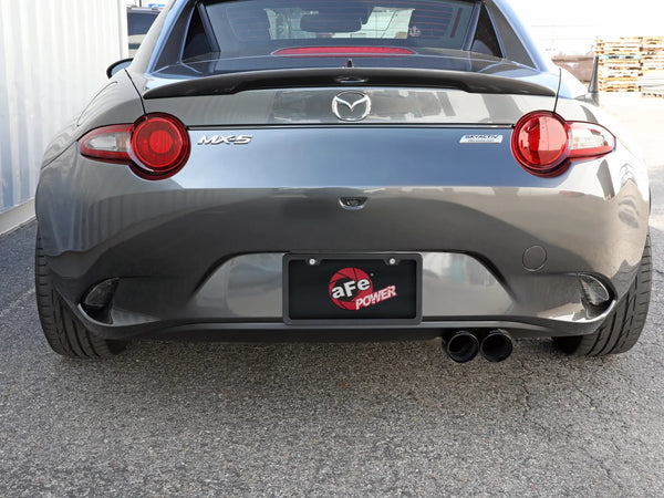 aFe Takeda 2-1/2in 304 SS Axle-Back Exhaust w/ Black Tip 2016 - 2026 Mazda Miata MX-5 L4 2.0L