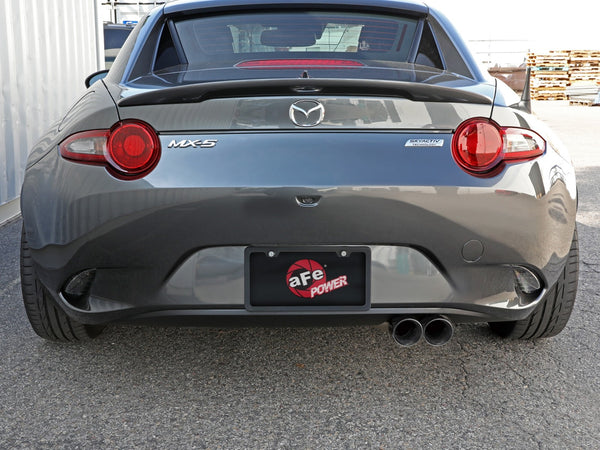 aFe Takeda 2-1/2in SS-304 Cat-Back Exhausts w/ Polished Tip 2016 - 2023 Mazda MX-5 Miata ND 2.0T