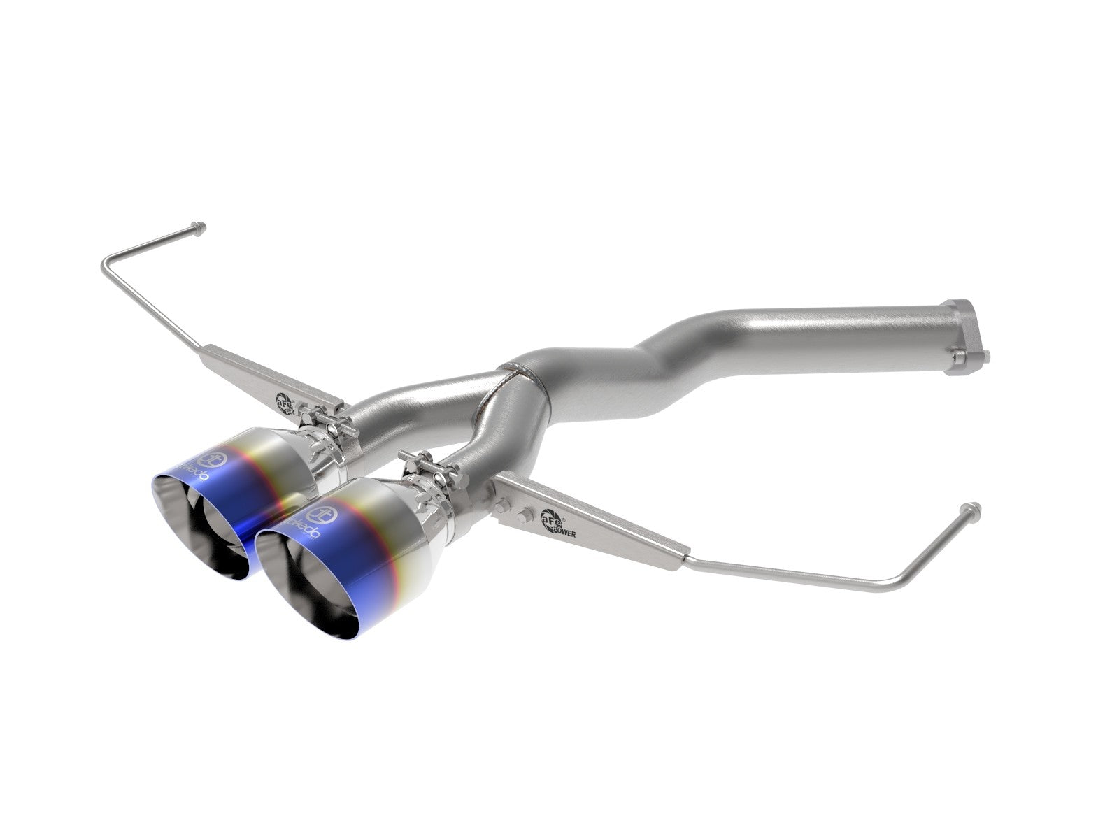 aFe Takeda 3in-2.5in 304 SS Axle-Back Exhaust w/Blue Flame Tip 2019 - 2021 Hyundai Veloster I4-1.6L(t)