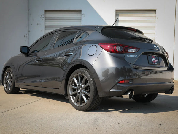 aFe Takeda 2-1/2in 304 SS Cat-Back Exhaust w/ Polished Tips 2014 - 2018 Mazda 3 L4 2.0L/2.5L