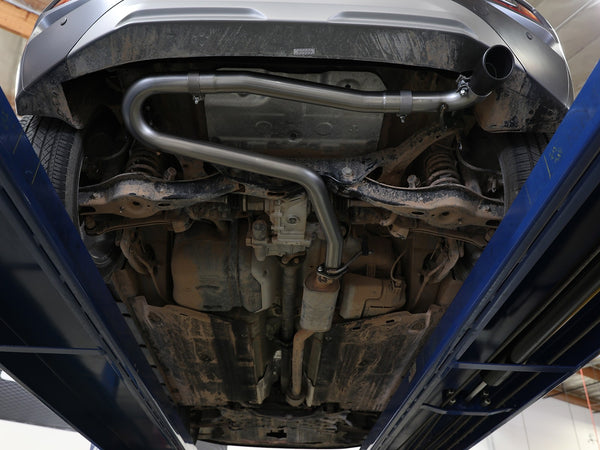 aFe Takeda 2.5in 304 SS Axle-Back Exhaust w/o Muffler w/BlackTips 2018 - 2023 Hyundai Kona L4-1.6L (t) AWD