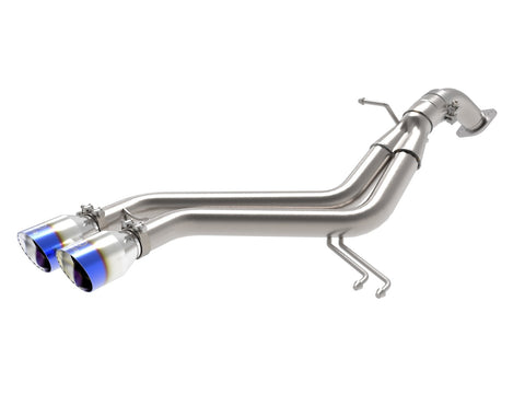 aFe Takeda 2013 - 2017 Hyundai Veloster L4-1.6L 2-1/2in 304 SS Axle-Back Exhaust w/ Blue Flame Tips