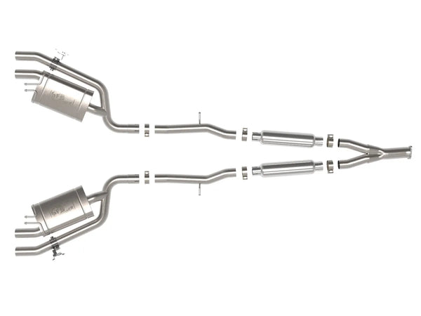 aFe 2022 - 2023 Kia Stinger L4-2.5L Turbo Gemini XV 3in to Dual 2-1/2in Cat-Back Exhaust System w/ Cut-Out