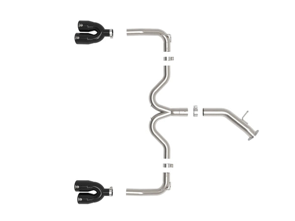 aFe 2022 - 2024 Kia Forte GT 1.6L 3in-2.5in 304 Stainless Steel Axle-Back Exhaust w/ Black Tips