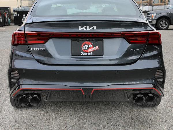 aFe 2022 - 2024 Kia Forte GT 1.6L 3in-2.5in 304 Stainless Steel Axle-Back Exhaust w/ Black Tips