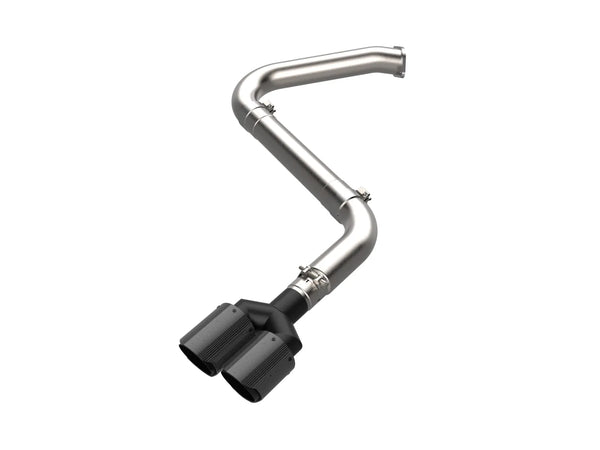 aFe Takeda Axle-Back Exhaust System Hyundai Elantra N Line 2021 - 2025 L4-1.6L- Carbon Fiber Tip