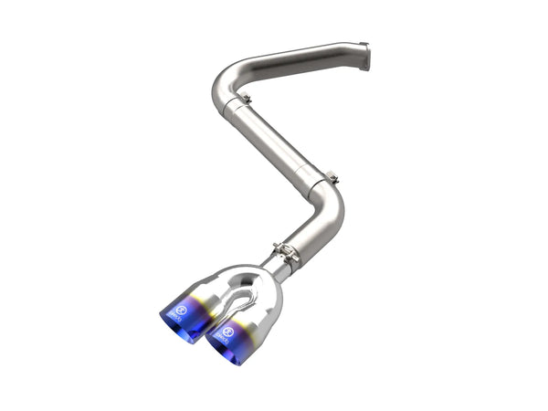 aFe Takeda Axle-Back Exhaust System Hyundai Elantra N Line 2021 - 2025  L4-1.6L- Blue Flame Tip