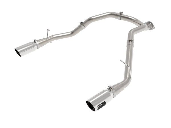 aFe Large Bore-HD 3in 409SS DPF-Back Exhaust System w/ Polished Tip RAM 1500 2020 - 2023 Eco Diesel V6-3.0