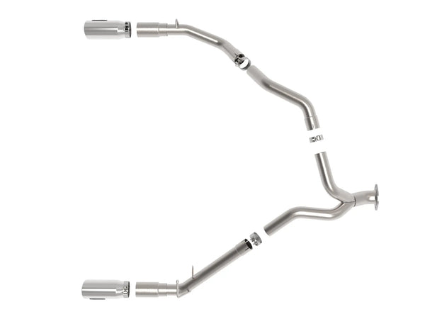aFe Large Bore-HD 3in 409SS DPF-Back Exhaust System w/ Polished Tip RAM 1500 2020 - 2023 Eco Diesel V6-3.0