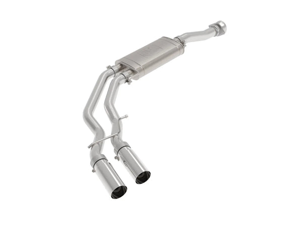 aFe Rebel 3in 409 SS Cat-Back Exhaust 2021 + Ford F-150 V6 2.7L/3.5L (tt)/V8 5.0L w/ Polished Tips
