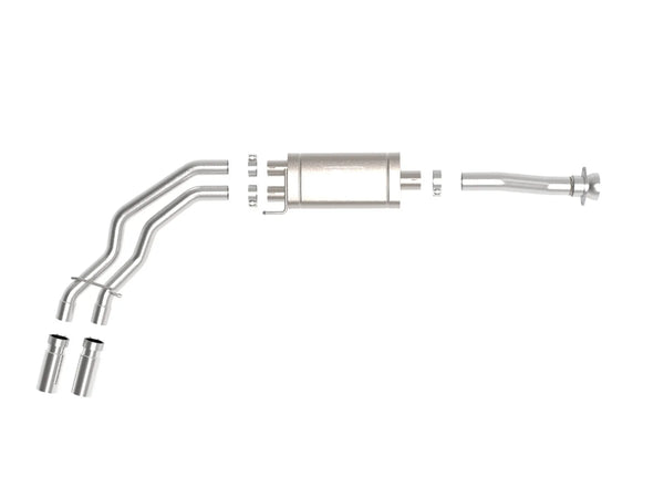 aFe Rebel 3in 409 SS Cat-Back Exhaust 2021 + Ford F-150 V6 2.7L/3.5L (tt)/V8 5.0L w/ Polished Tips