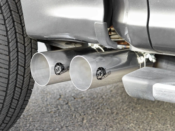 aFe Rebel 3in 409 SS Cat-Back Exhaust 2021 + Ford F-150 V6 2.7L/3.5L (tt)/V8 5.0L w/ Polished Tips