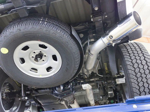 aFe LARGE BORE HD 3.5in DPF-Back SS Exhaust w/Polished Tip 2016 - 2022 GM Colorado/Canyon 2.8L (td)