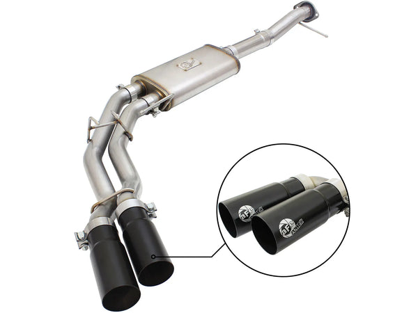 aFe Rebel Exhausts 3in SS Cat-Back 2009 - 2014 Ford F-150 4.6/5.0/5.4L w/ Black Tips