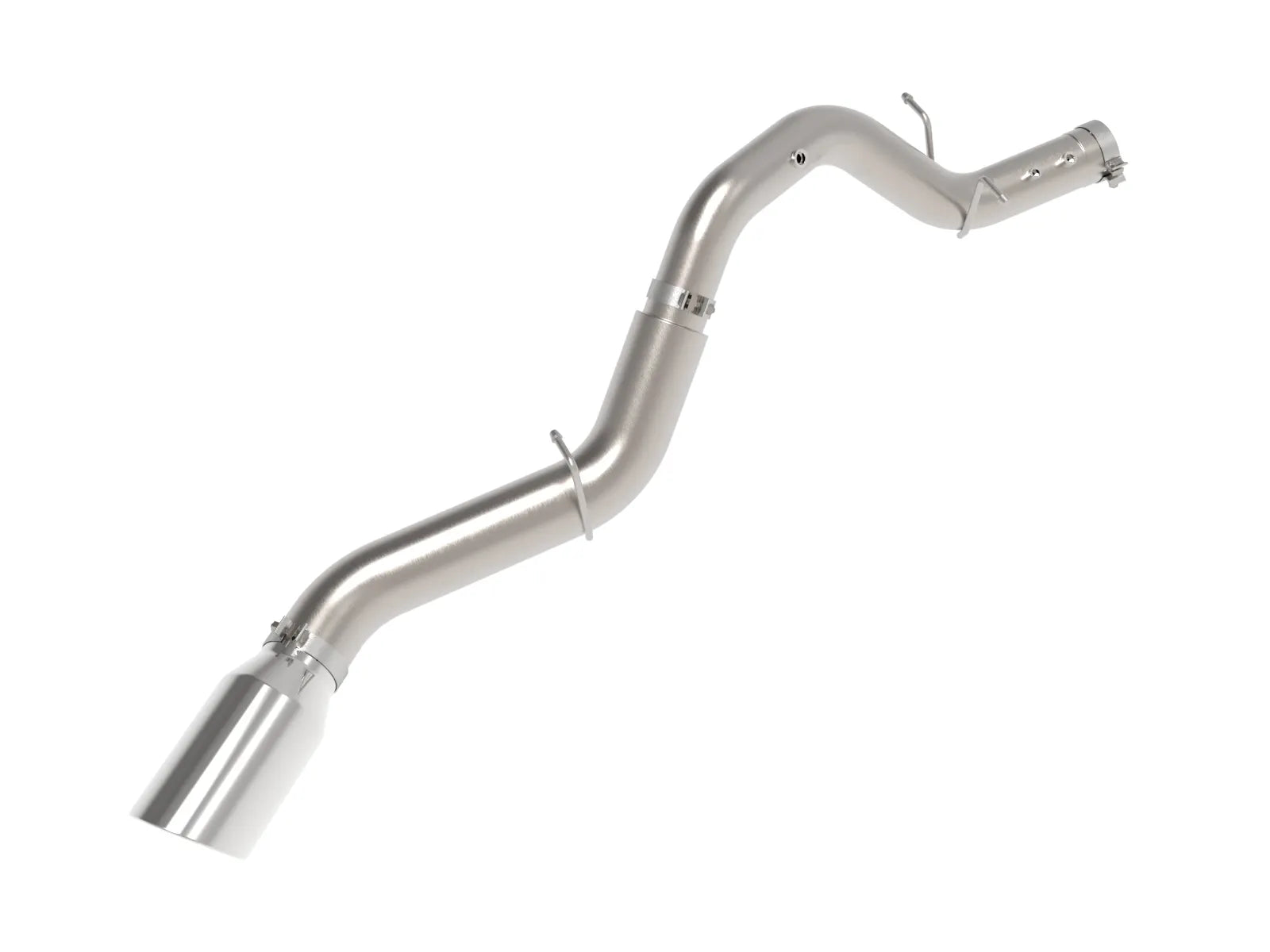 aFe Large Bore-HD 5in 409SS DPF-Back Exhaust System w/Pol Tip 2024 + Silverado / Sierra 2500 / 3500 HD V8-6.6L(td) L5P