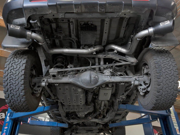 aFe MACH Force-Xp 3in - 2.5in SS Cat-Back Dual Exhaust w/Black Tips 2007 - 2017 Toyota FJ Cruiser 4.0L