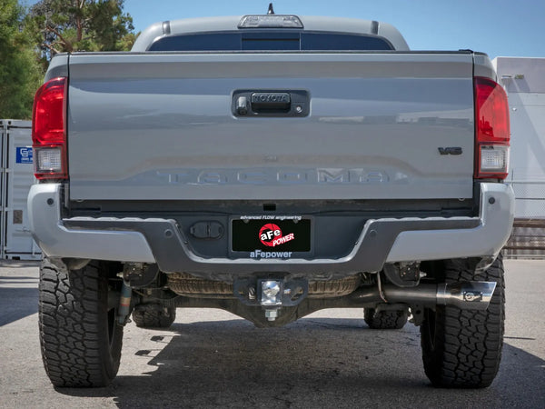 aFe 2016 - 2023 Toyota Tacoma Apollo GT Series 2.5in. - 3in. 409 SS Cat-Back Exhaust w/ Polished Tip