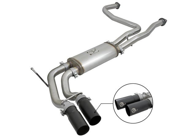 aFe Rebel Series 3in 409 SS Cat-Back Exhaust w/ Black Tips 2004 - 2015 Nissan Titan V8 5.6L