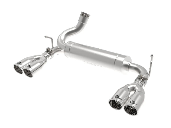 aFe Rebel Series 2.5in 409 SS Axle-Back Exhaust Polished 2007 - 2018 Jeep Wrangler (JK) V6-3.6L/3.8L