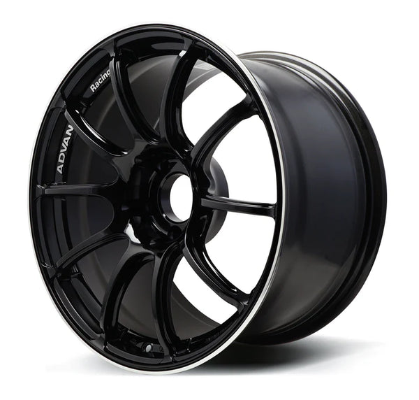 Advan RZII 17x8 +54 5x114.3 Racing Gloss Black and Ring Wheel