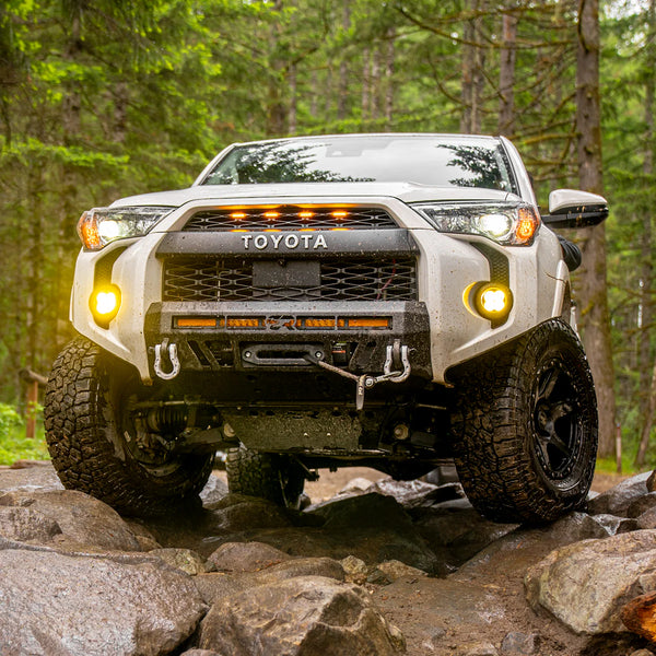 Cali Raised 2014 - 2024 Toyota 4Runner Stealth Bumper - No Bull Bar 32In Led Bar Combo W/ Small Switch