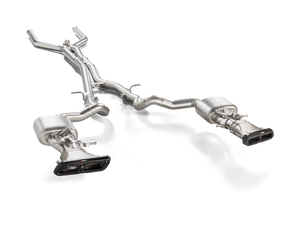 Akrapovic 2017 - 2020 Mercedes Benz E63 (W213/S213) Evolution Line (Titanium) & Link Pipe w/ Gloss Carbon Fiber Tips